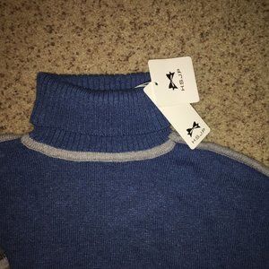 Tunic sweater dress with turtleneck, one-size